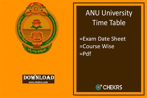 anu exam timetable|Examination timetable .